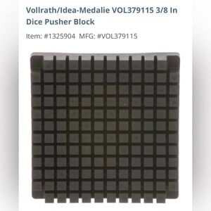 Restaurant supply Vollrath block 3/8 dice. Set of 2.